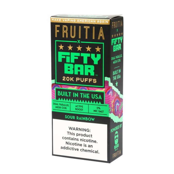 Picture of FIFTY BAR 20K FRUITIA - SOUR RAINBOW