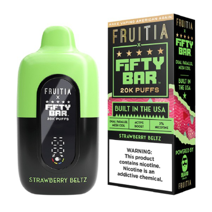 Picture of FIFTY BAR FRUITIA 20K STRAWBERRY BELTZ
