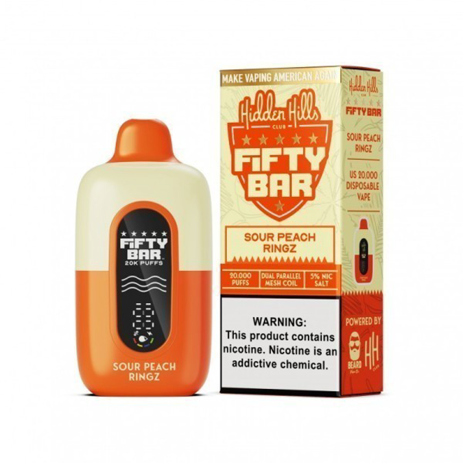 Picture of FIFTY BAR 20K HIDDEN HILLS - SOUR PEACH RINGZ
