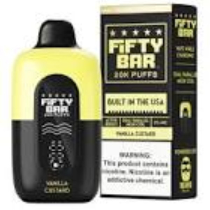 Picture of FIFTY BAR 20K BLACK EDITION - VANILLA CUSTARD