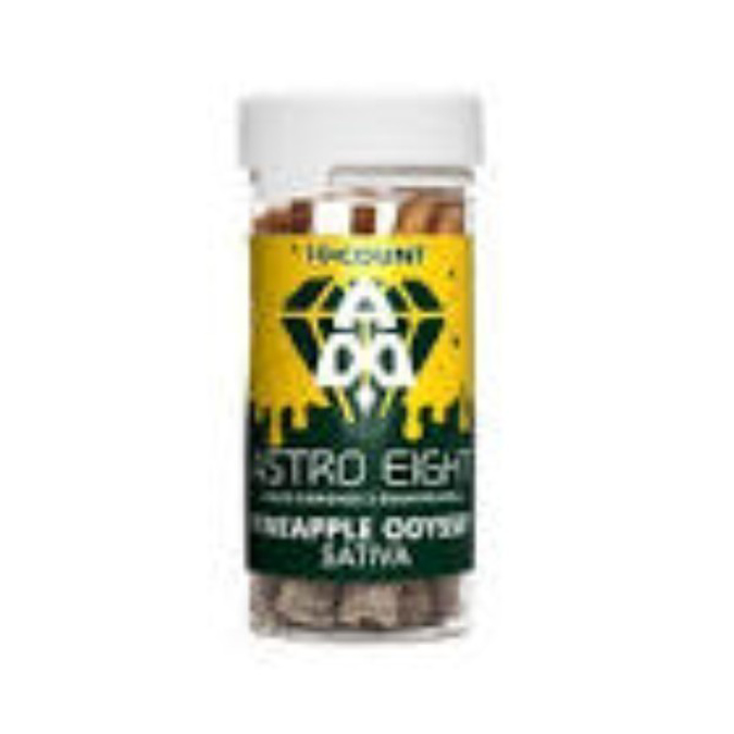 Picture of ASTRO EIGHT LIQUID DIAMOND PRE ROLLS 2G 10CT JAR - PINEAPPLE ODYSSEY (SATIVA)