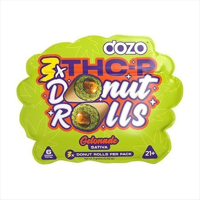 Picture of DOZO THCP DONUT ROLLS PRE ROLLS 5PK - GELONADE