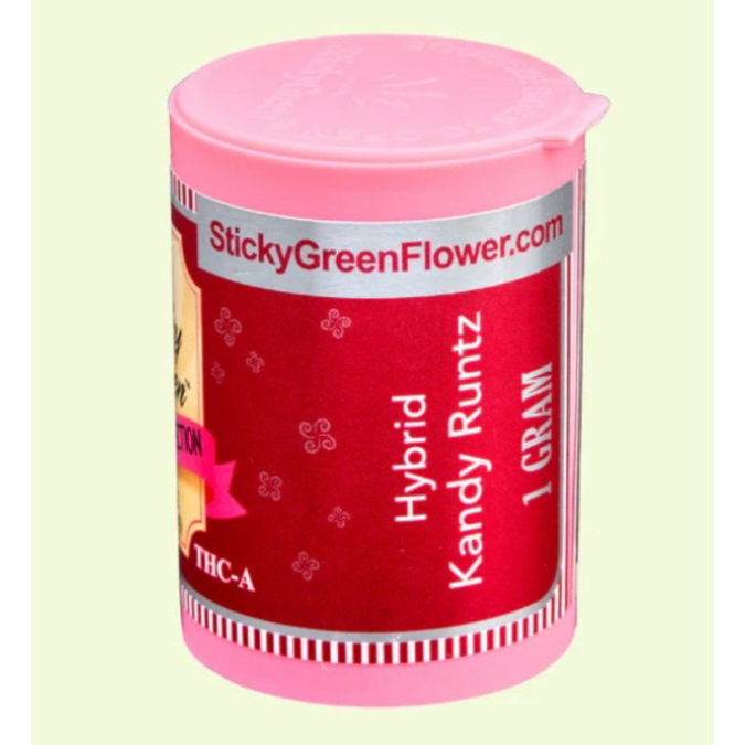 Picture of STICKY GREEN 2ct CANDY COLLECTION AAA+ BOUTIQUE FLOWERS PRE-ROLLS - KANDY RUNTZ (HYBRID)
