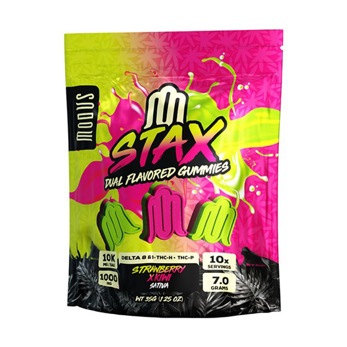 Picture of MODUS STAX DUAL FLAVORED GUMMIES STRAWBERRY KIWI SATIVA