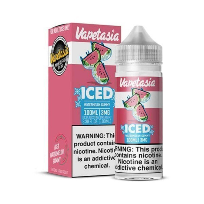 Picture of VAPETASIA ICED 3MG 100ML - WATERMELON GUMMY