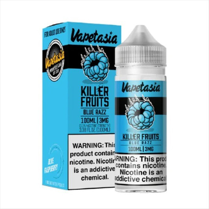 Picture of VAPETASIA 3MG 100ML - BLUE RAZZ
