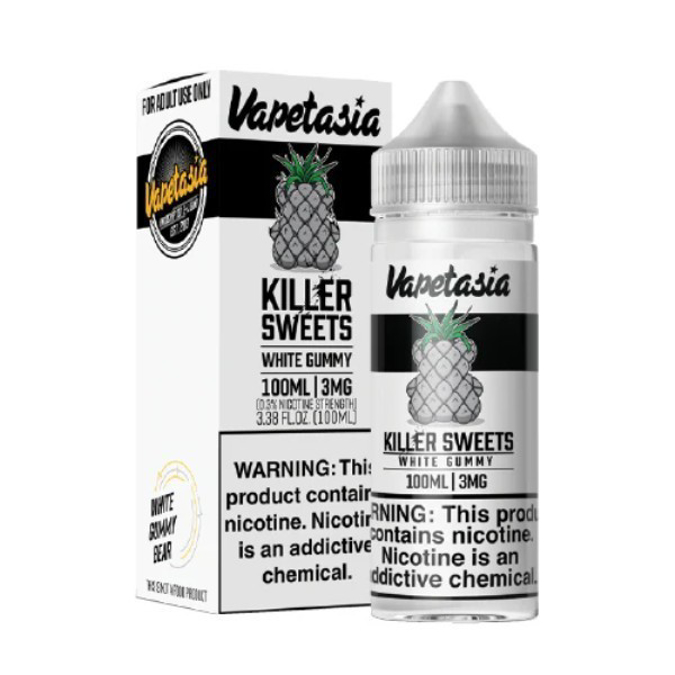 Picture of VAPETASIA ICED 3MG 100ML - WHITE GUMMY