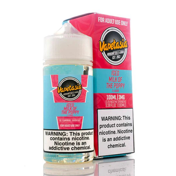 Picture of VAPETASIA ICED MILK OF THE POPPY 3MG 100ML