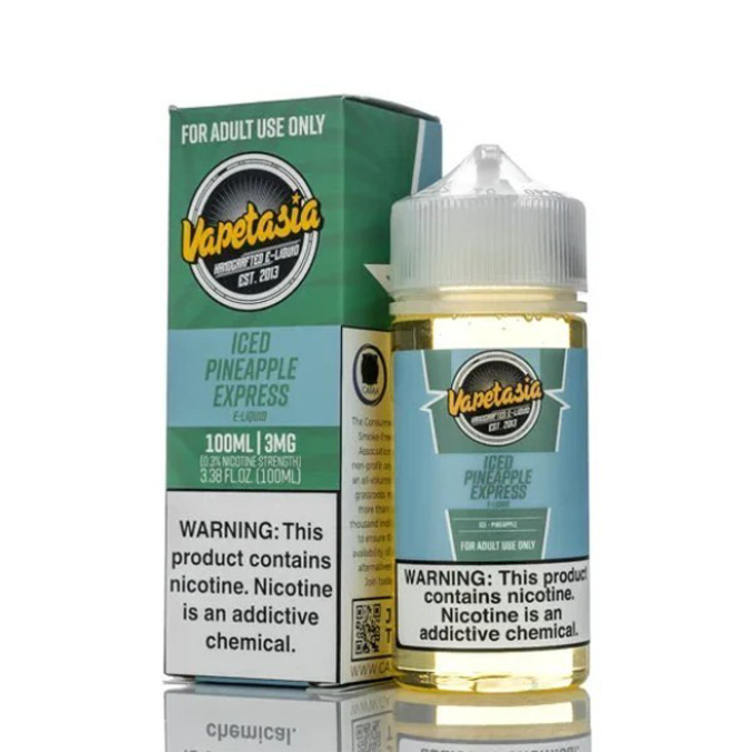 Picture of VAPETASIA ICED 3MG 100ML - PINEAPPLE EXPRESS