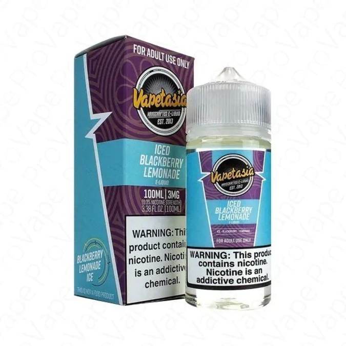 Picture of VAPETASIA ICED 3MG 100ML - BLACKBERRY LEMONADE