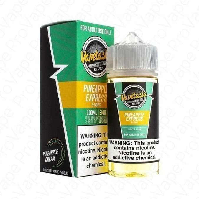 Picture of VAPETASIA 3MG 100ML - PINEAPPLE EXPRESS