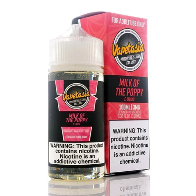 Picture of VAPETASIA 3MG 100ML - MILK THE POPPY