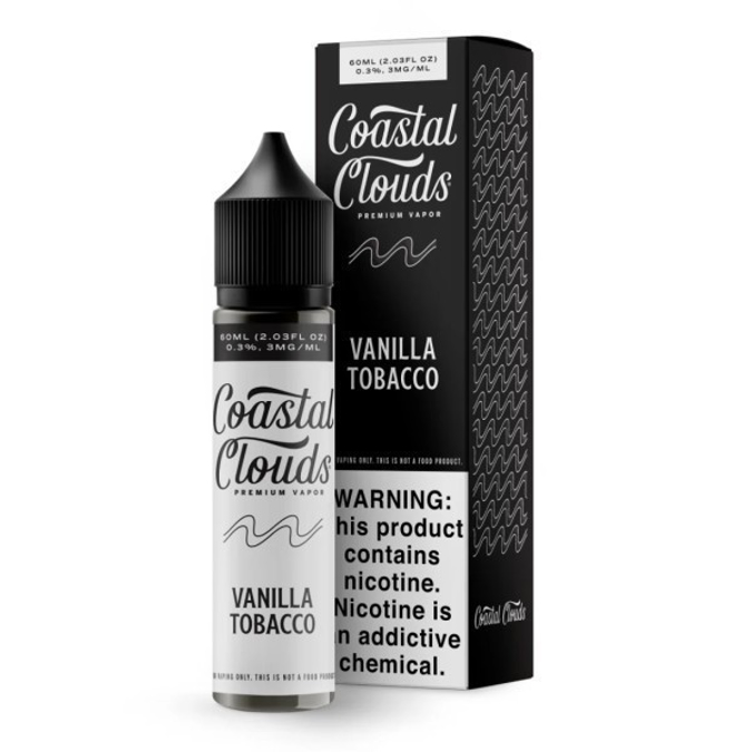 Picture of COASTAL CLOUDS 3MG 60ML - VANILLA TOBACCO
