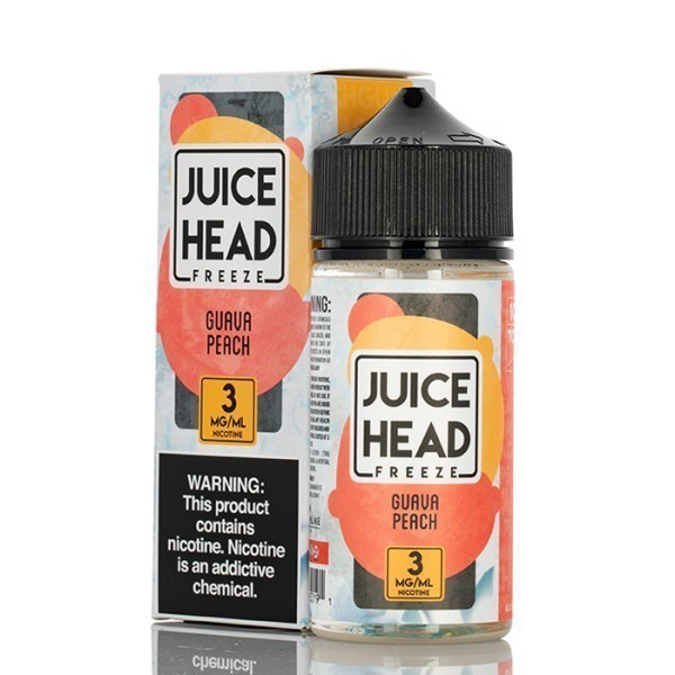 Picture of JUICE HEAD FREEZE 3MG 100ML - GUAVE PEACH