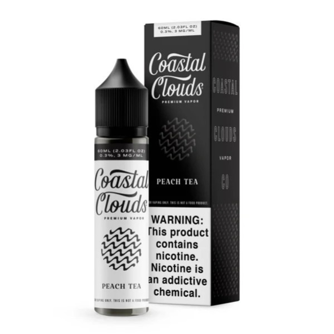 Picture of COASTAL CLOUDS 3MG 60ML - PEACH TEA