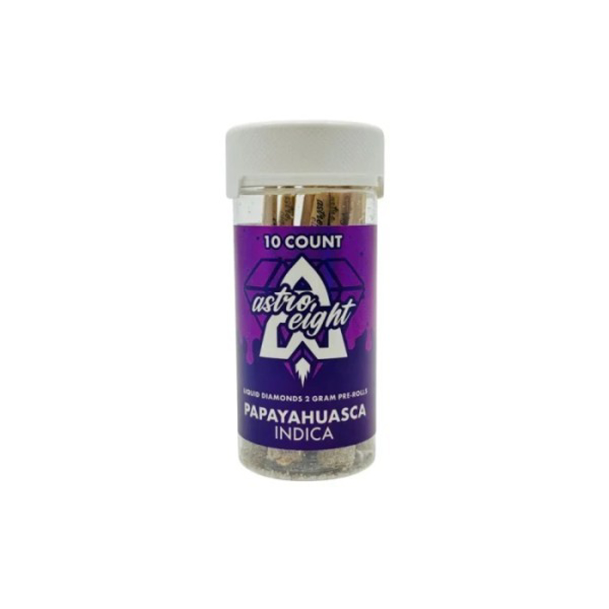 Picture of ASTRO EIGHT LIQUID DIAMOND PRE ROLLS 2G 10CT JAR - PARAYAHUASCA INDICA