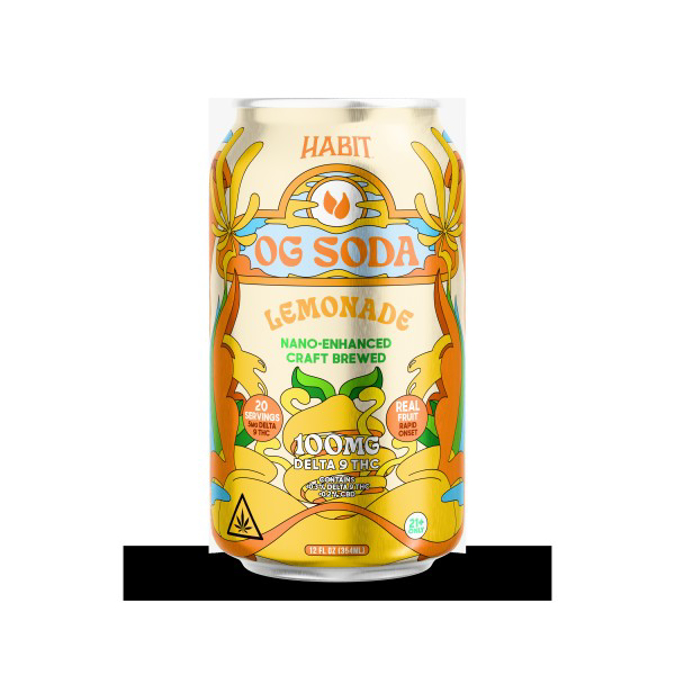 Picture of HABIT OG SODA 6PK 100MG LEMONADE