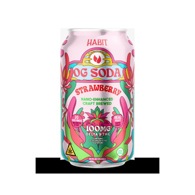 Picture of HABIT OG SODA 6PK 100MG STRAWBERRY