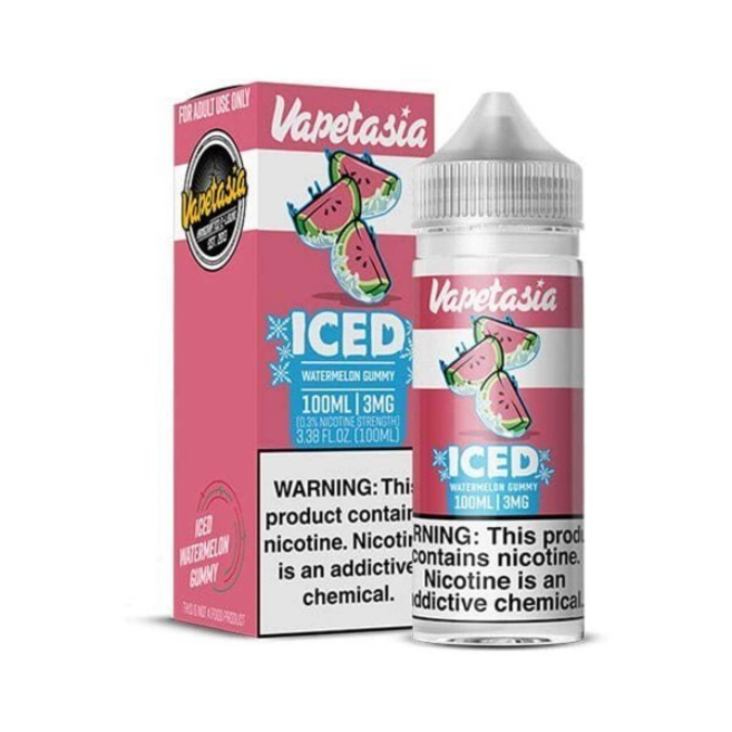 Picture of VAPETASIA ICED 6MG 100ML - WATERMELON GUMMY