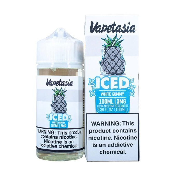 Picture of VAPETASIA ICED 6MG 100ML - WHITE GUMMY