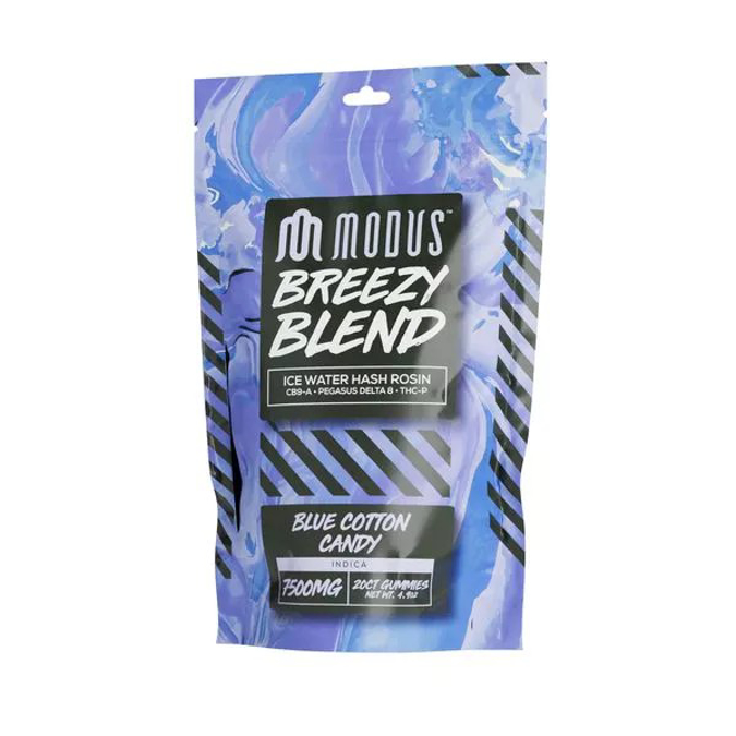 Picture of MODUS BREEZY BLEND GUMMIES 7500MG 20CT - BLUE COTTON CANDY