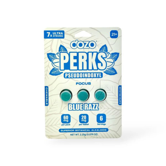 Picture of DOZO PERKS PSEUDOINDOXYL KRATOM 3PK - BLUE RAZZ
