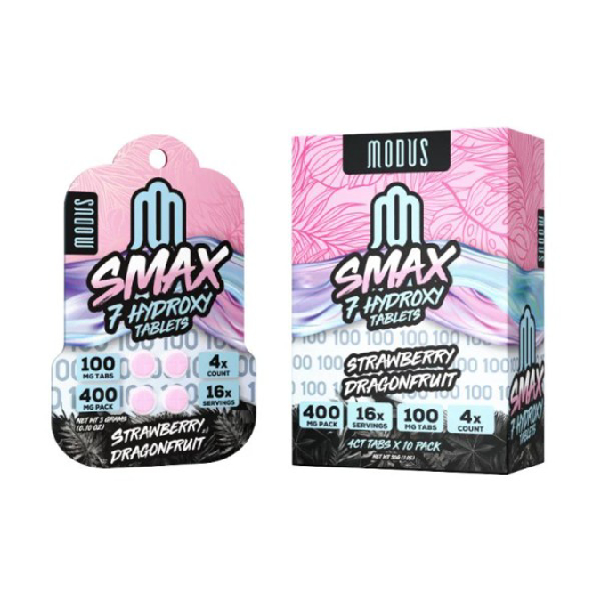 Picture of MODUS SMAX 7 HYDROXY 100MG TAB - STRAWBERRY DRAGONFRUIT