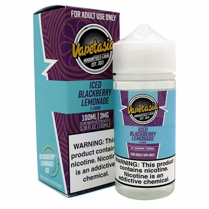 Picture of VAPETASIA ICED 6MG 100ML - BLACKBERRY LEMONADE