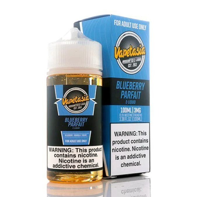 Picture of VAPETASIA 6MG 100ML - BLUEBERRY PARFAIT
