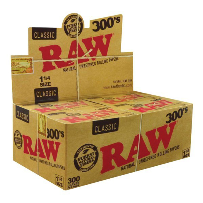 Picture of RAW CLASSIC 1 1/4 300S ROLLING PAPERS 20BOX