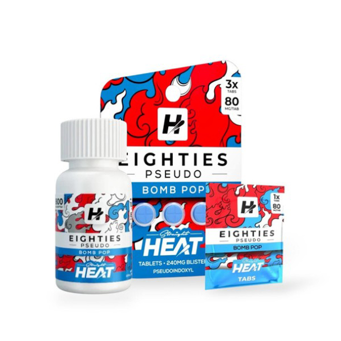 Picture of HEAT EIGHTIES 7 HYDROXY 10X TABS JAR -  BOMB POP