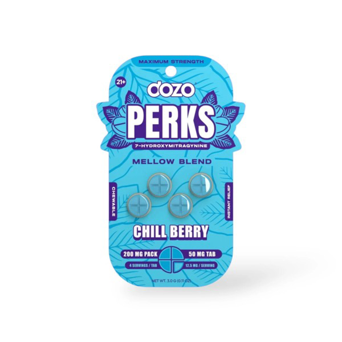 Picture of DOZO PERKS 7OH 4CT 50MG - CHILL BERRY