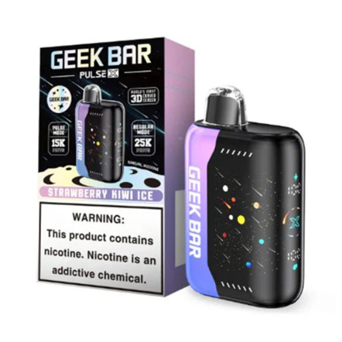 Picture of GEEKBAR PULSE 18ML 25000PUFFS DISPOSABLE 5CTBOX   STRAWBERRY KIWI ICE