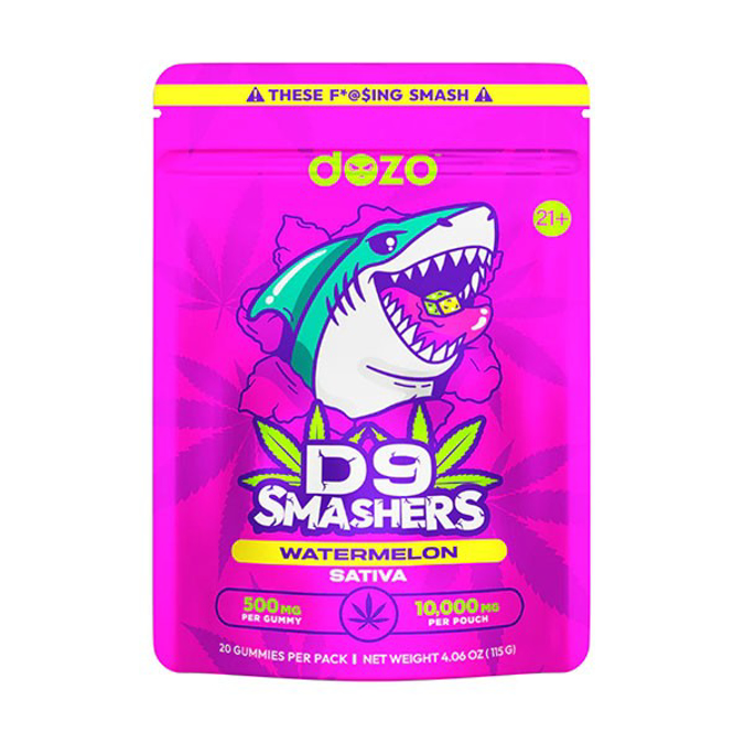 Picture of DOZO D9 SMASHERS 500MG PER GUMMY 20CT WATERMELON