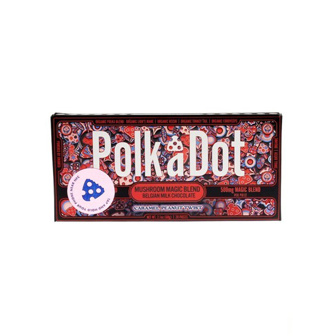 Picture of POLKADOT MUSHROOM CHOCOLATE CARAMAL PEANUT TWIST