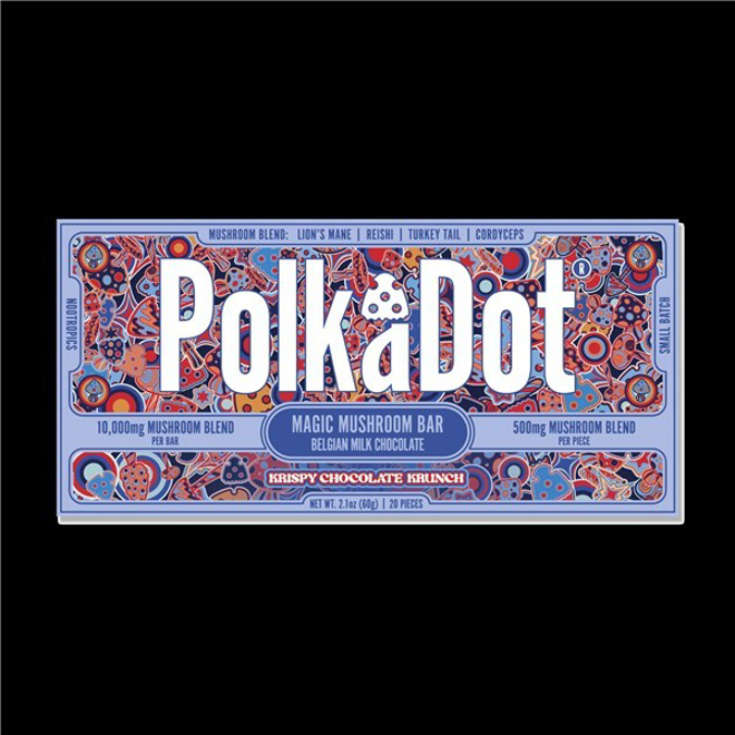 Picture of POLKADOT MUSHROOM CHOCOLATE 12000MG - MILK CHOCOLATE KRISPY KRUNCH