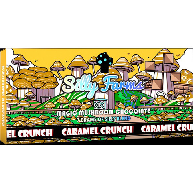 Picture of SILLY FARMS MUSHROOM 10G CARAMEL CRUNCH DISPLAY OF 10