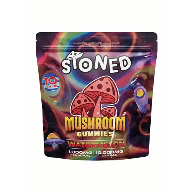 Picture of STONED AMANITA MUSCARIA 10000MG GUMMIES 10CT   WATERMELON