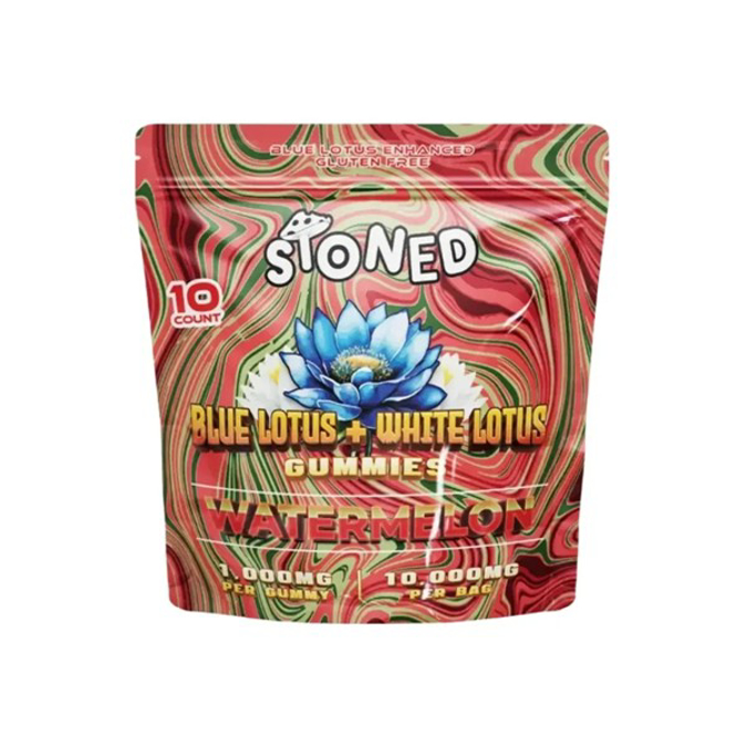Picture of STONED BLUE LOTUS 10000MG GUMMY   WATERMELON