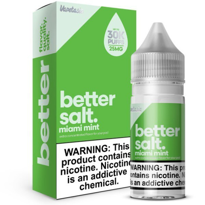 Picture of VAPETASIA BETTER SALT 25MG 30ML - MIAMI MINT