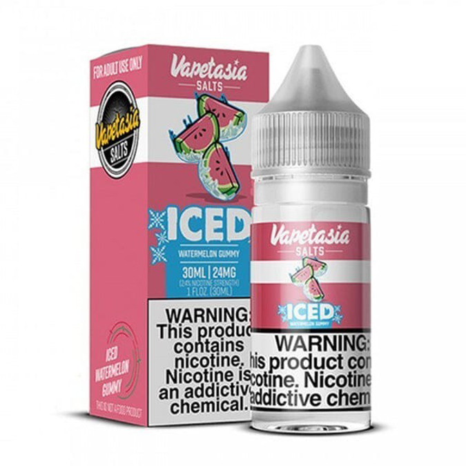Picture of VAPETASIA ICED 24MG 30ML - WATERMELON GUMMY