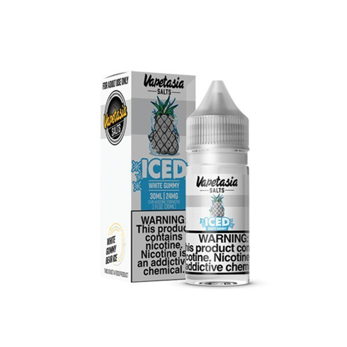 Picture of VAPETASIA ICED 24MG 30ML - WHITE GUMMY