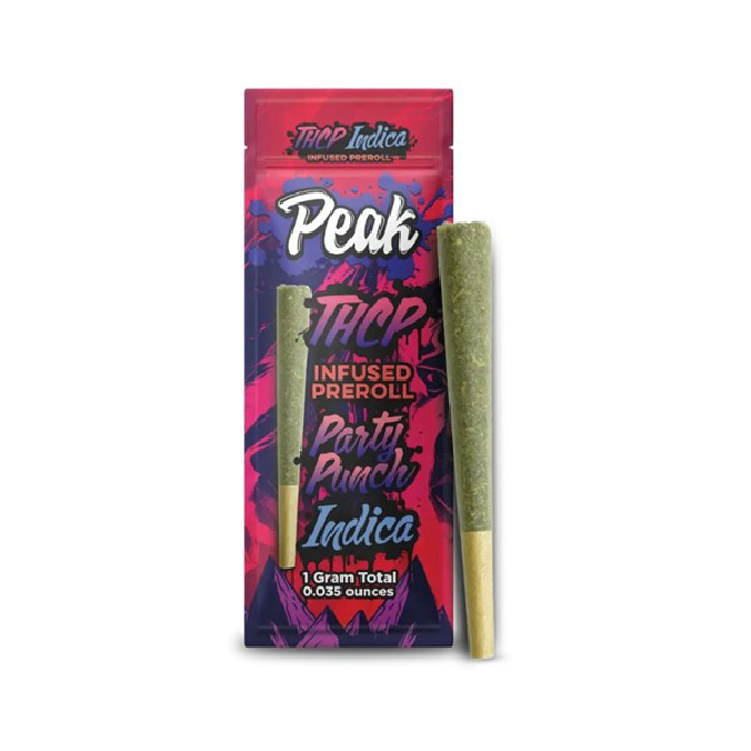 Picture of PEAK THCP INFUSED PRE ROLLS 10ct  - PARTY PUNCH (INDICA)