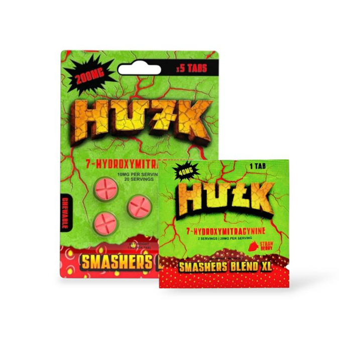 Picture of HULK 5 TAB STRAWBERRY 200MG 40MG PER TAB