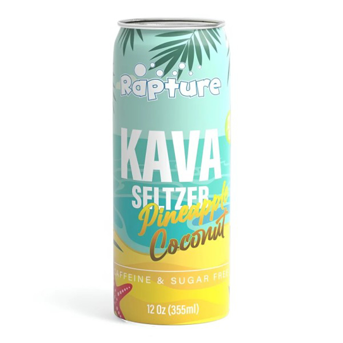 Picture of RAPTURE KRATOM SELTZER DRINK 100MG 120Z PINEAPPLE COCONUT