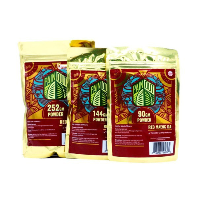 Picture of PAIN OUT KRATOM 144G POWDER - RED MAENG DA