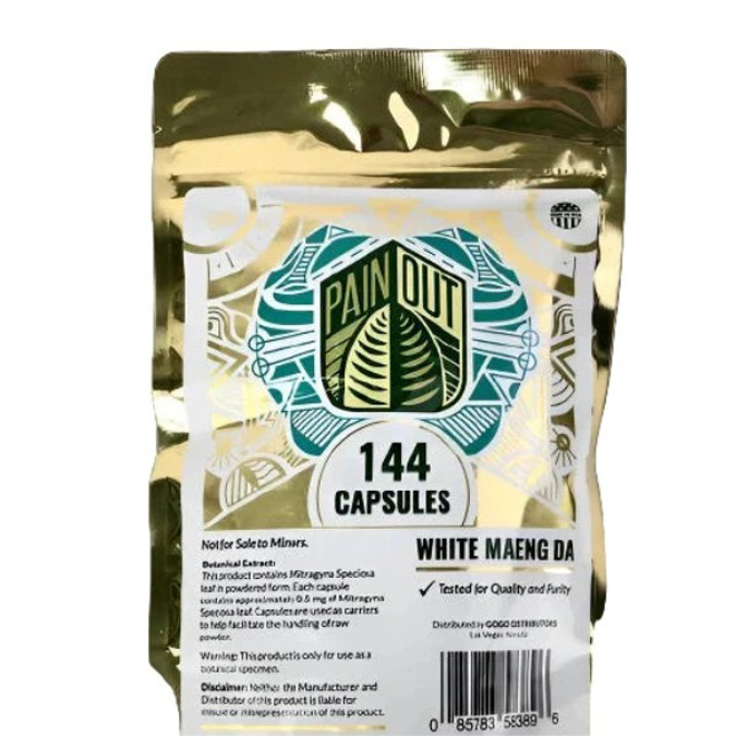 Picture of PAIN OUT KRATOM 144 CAPS - WHITE MAENG DA