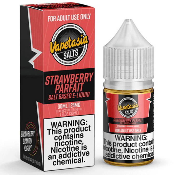 Picture of VAPETASIA SALTS 24MG 30ML STRAWBERRY PARFAIT