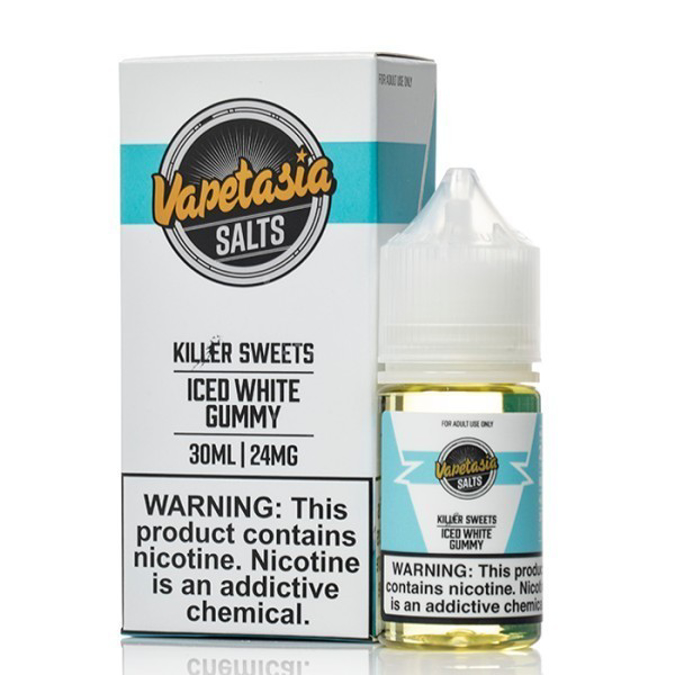 Picture of VAPETASIA ICED 48MG 30ML - WHITE GUMMY