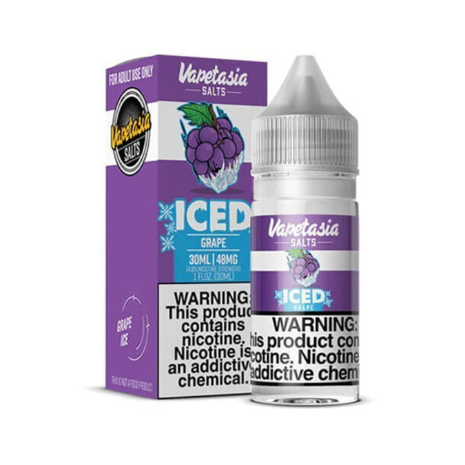 Picture of VAPETASIA ICED 48MG 30ML - GRAPE
